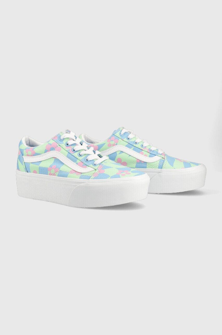 Vans Tenisky Old Skool Stackform Checkerboard Floral - Pepit.cz