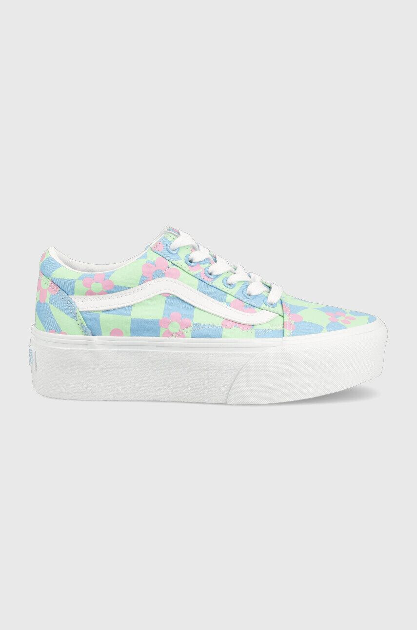 Vans Tenisky Old Skool Stackform Checkerboard Floral - Pepit.cz