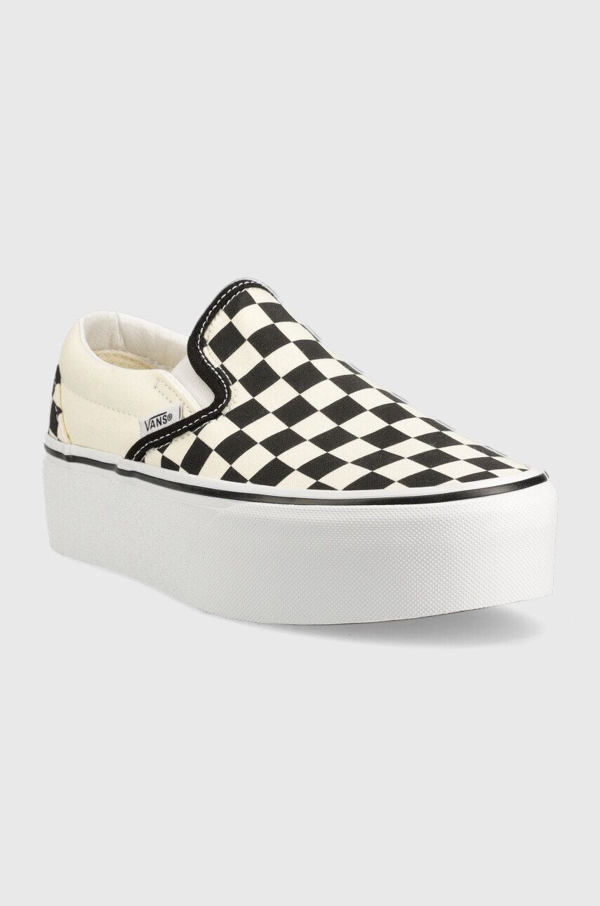 Vans Tenisky Slip-on dámské béžová barva VN0A7Q5RTYQ1-BLKWH - Pepit.cz