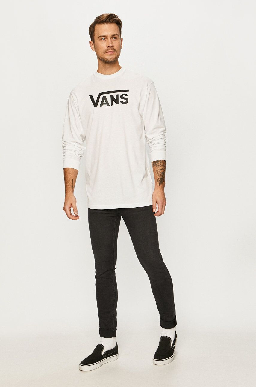 Vans Tričko s dlouhým rukávem VN000K6HYB21-WHITE - Pepit.cz