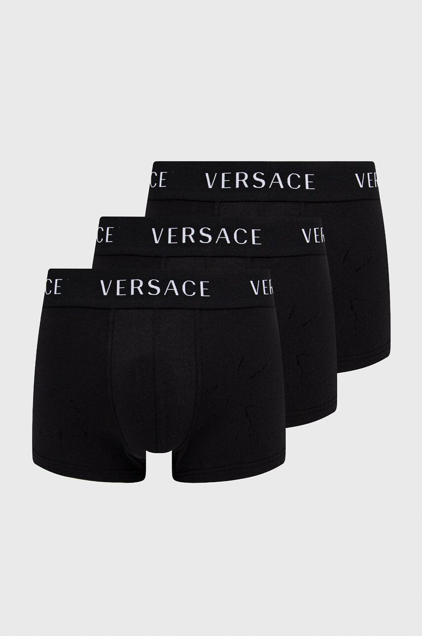 Versace Boxerky (3-pack) pánské černá barva - Pepit.cz