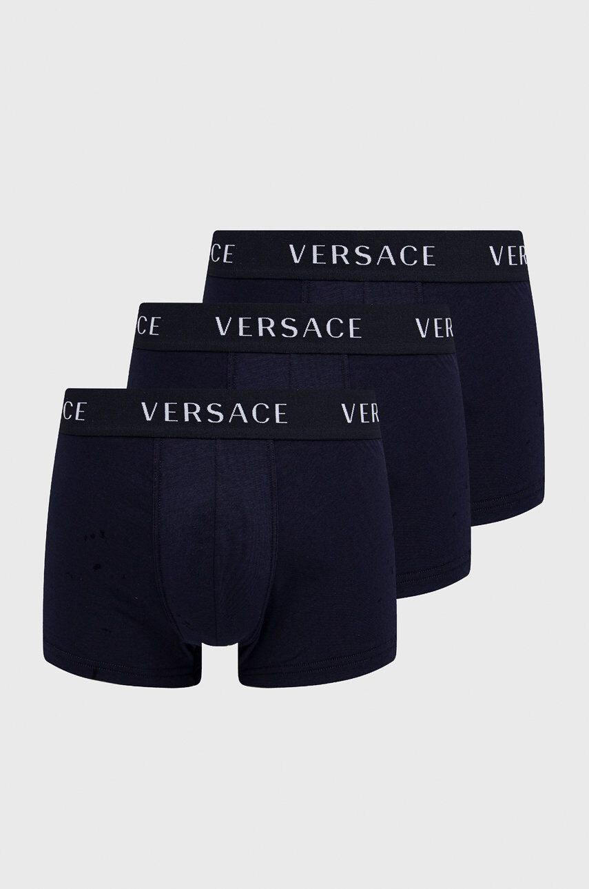 Versace Boxerky (3-pack) pánské tmavomodrá barva - Pepit.cz