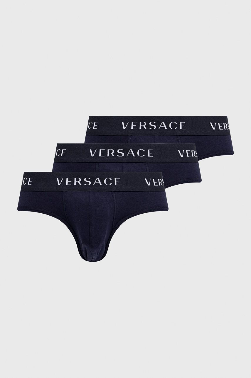 Versace Spodní prádlo (3-pack) pánské tmavomodrá barva - Pepit.cz