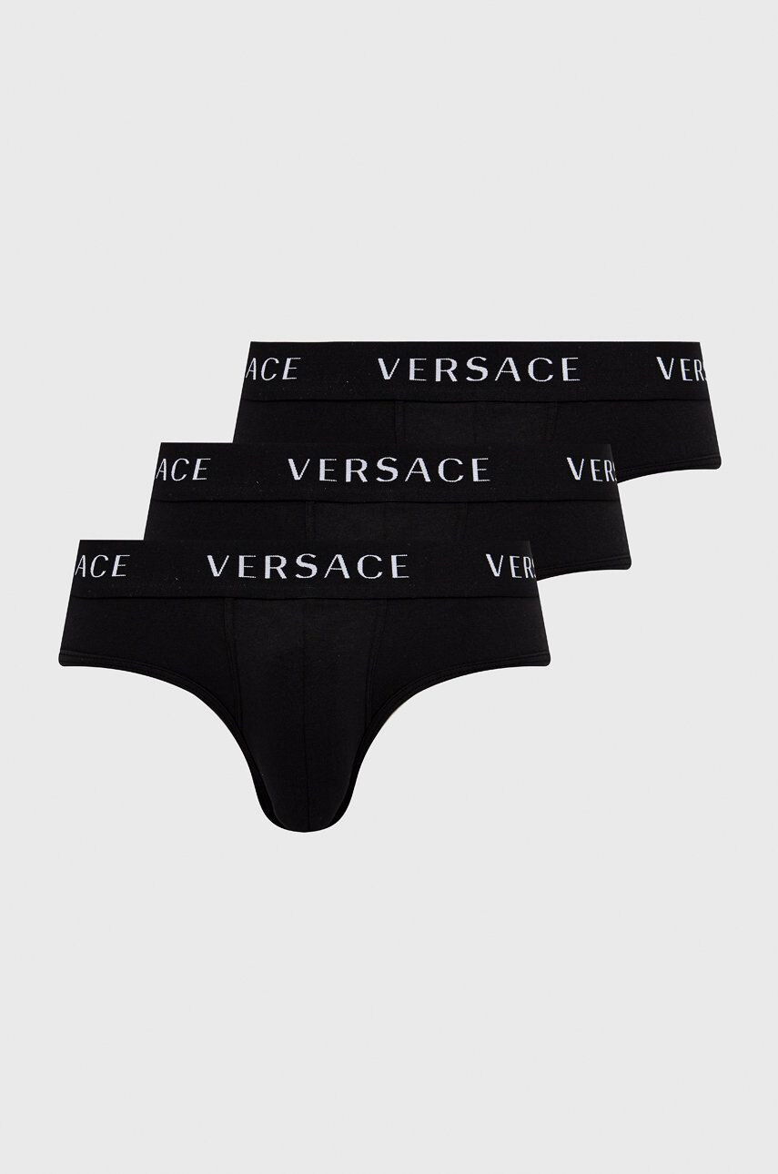 Versace Spodní prádlo (3-pack) pánské černá barva - Pepit.cz