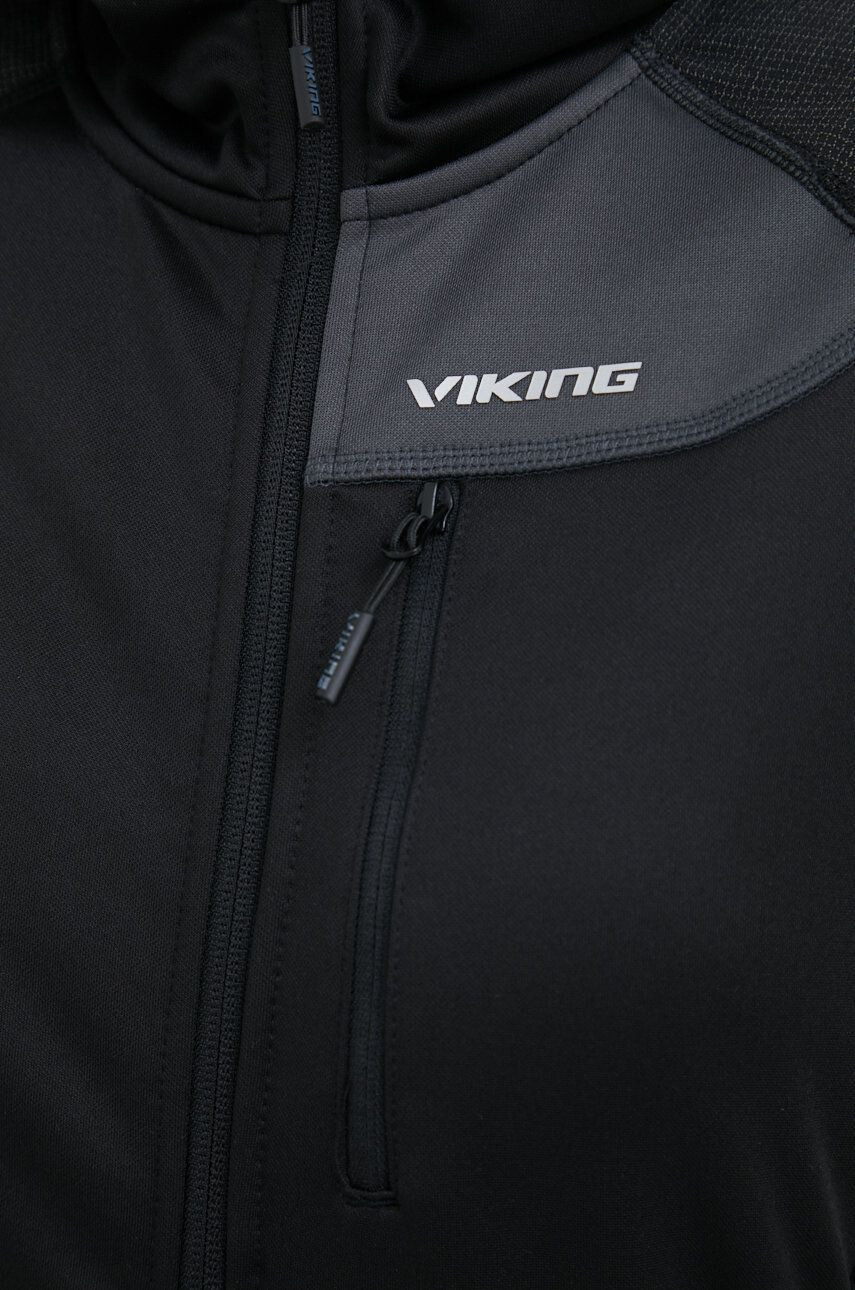 Viking Sportovní mikina Yosemite černá barva s kapucí - Pepit.cz