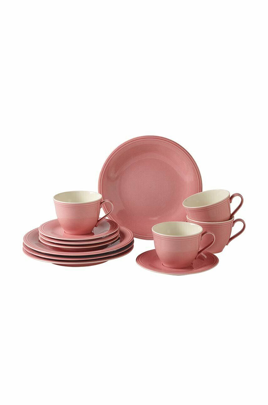 Villeroy & Boch Kávový set pro 4 osoby Color Loop Rose 12-pack - Pepit.cz