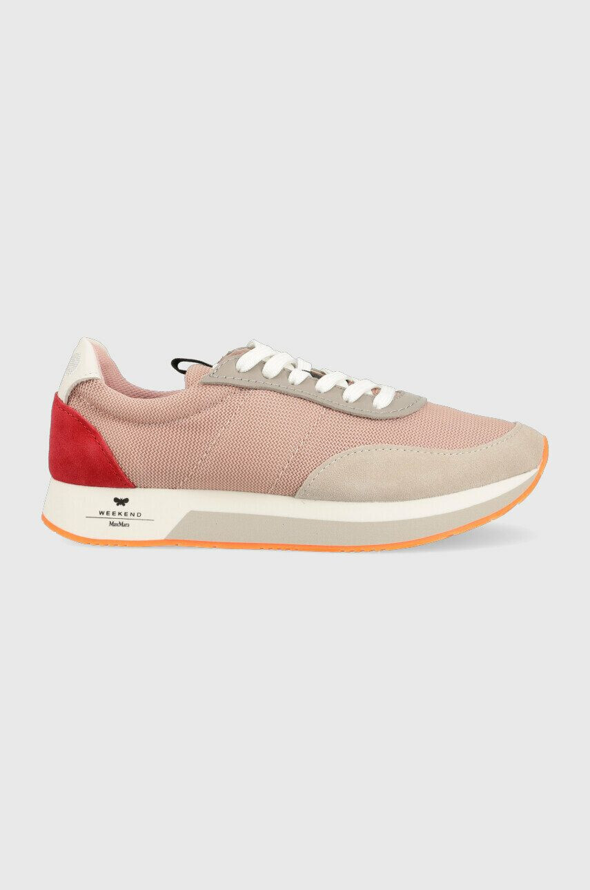 Weekend Max Mara Sneakers boty Raro 2357610132600 růžová barva - Pepit.cz