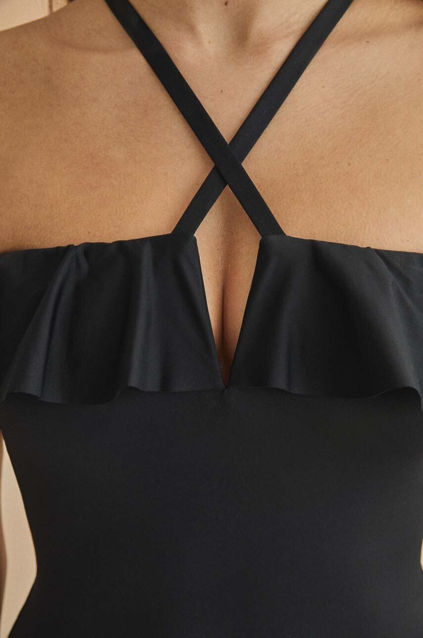 women'secret Jednodílné plavky PERFECT FIT 1 černá barva mírně vyztužený košík 5525794 - Pepit.cz