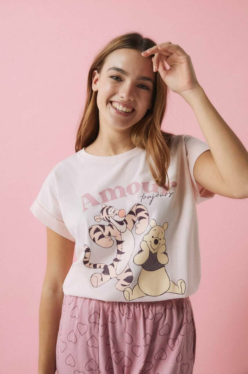 women'secret Pyžamo Winnie the Pooh růžová barva 3135201 - Pepit.cz