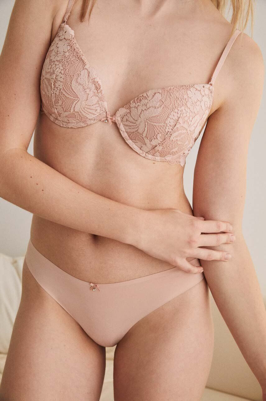 women'secret Tanga FEMININE MICRO růžová barva 8325182 - Pepit.cz