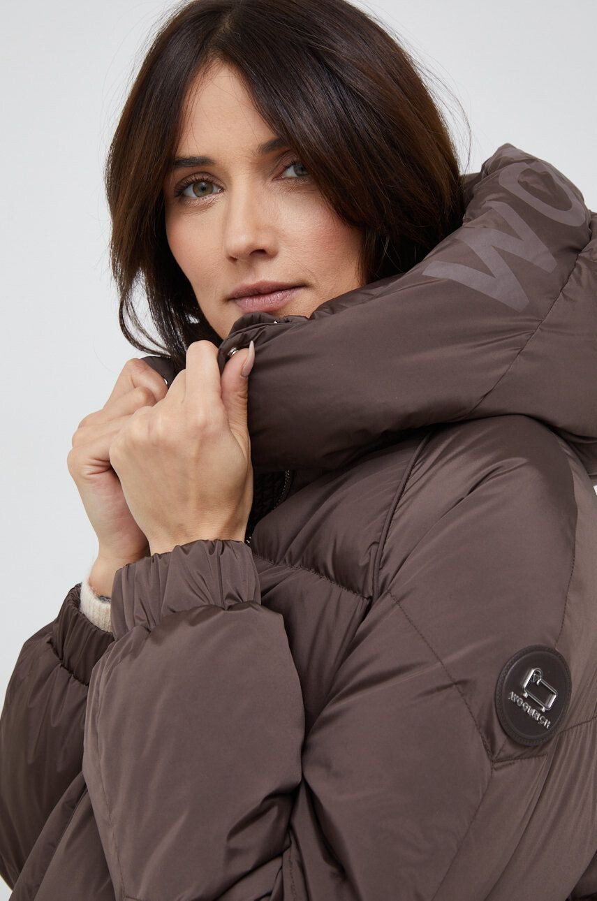 Woolrich Péřová bunda Alsea dámská černá barva zimní - Pepit.cz