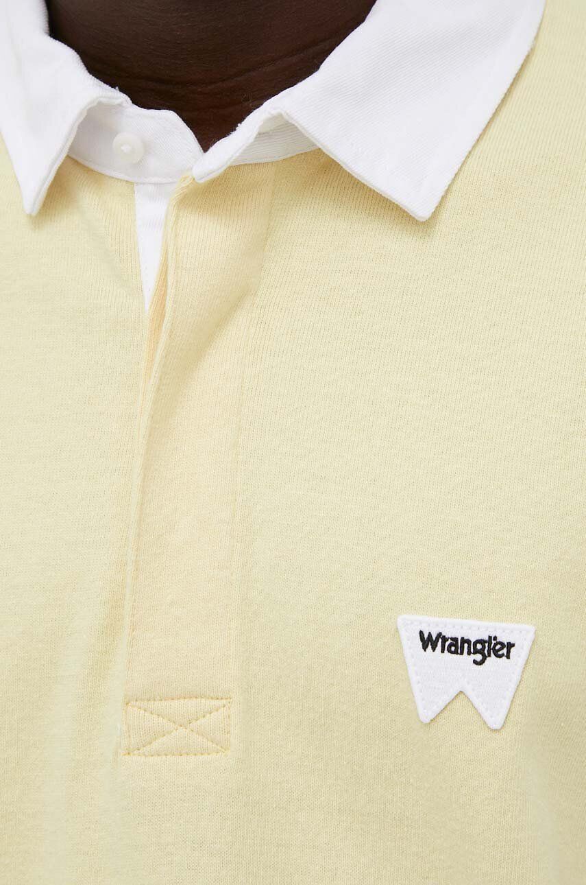 Wrangler Bavlněné polo tričko žlutá barva - Pepit.cz