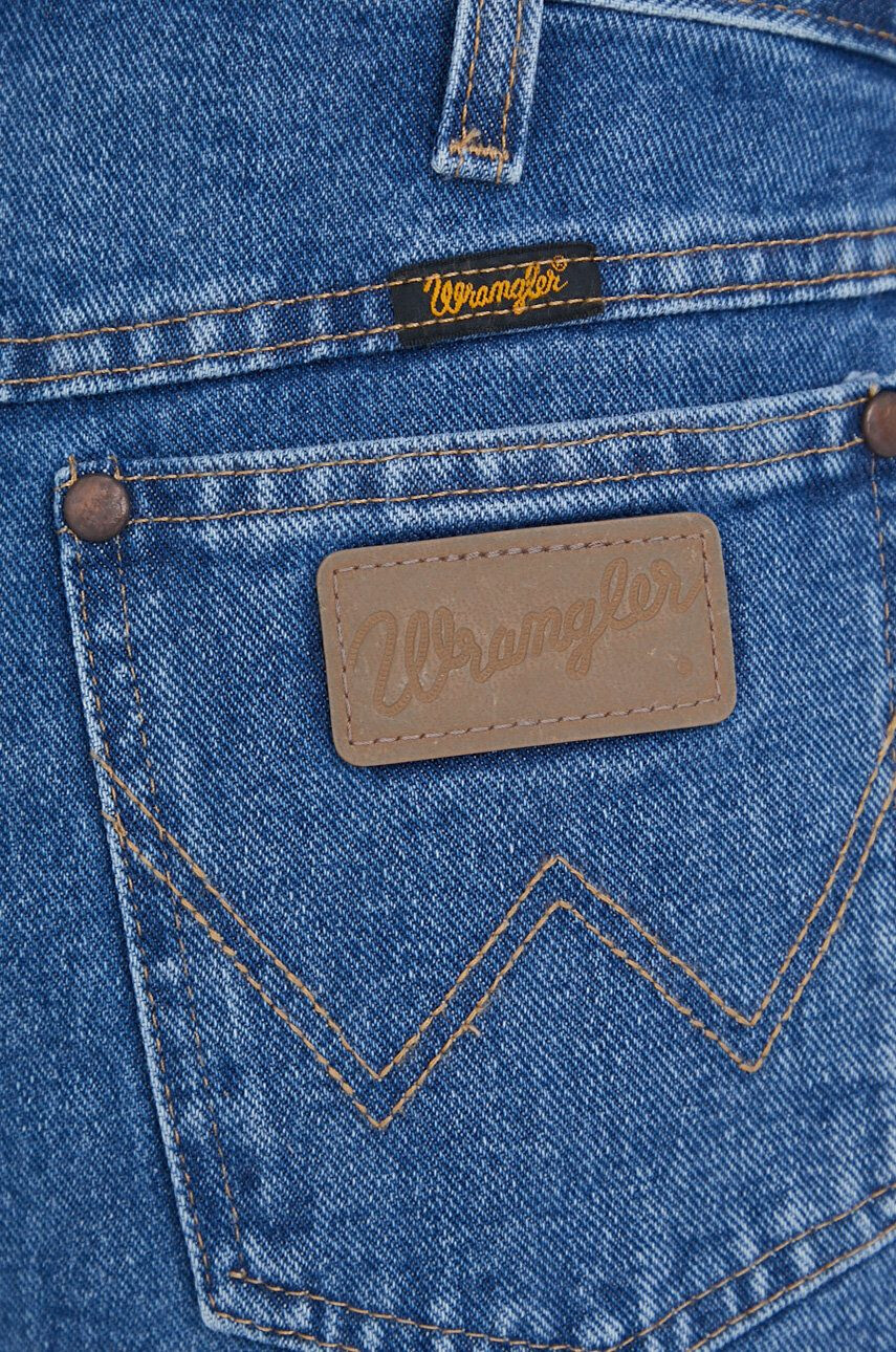 Wrangler Džínové šortky dámské hladké high waist - Pepit.cz