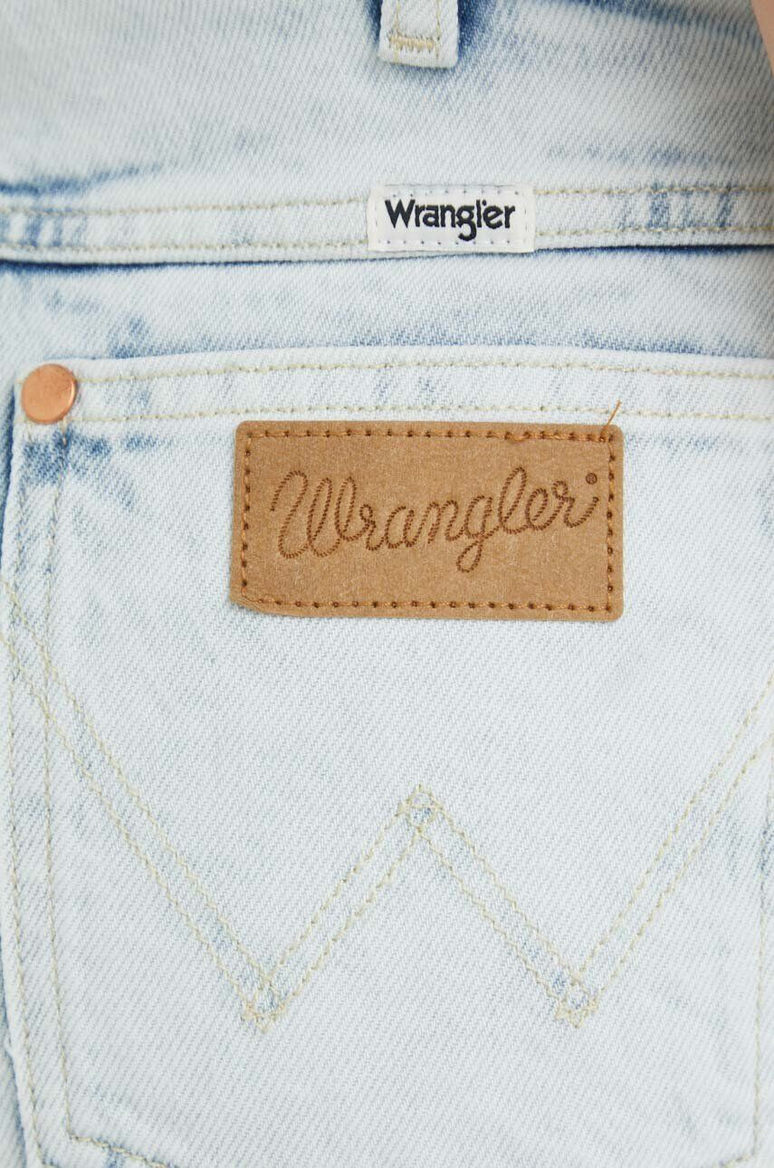 Wrangler Džínové šortky Festival dámské hladké high waist - Pepit.cz