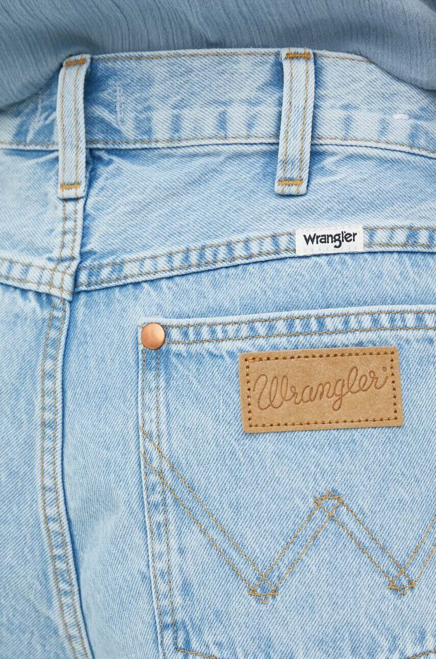 Wrangler Džínové šortky Festival dámské hladké high waist - Pepit.cz