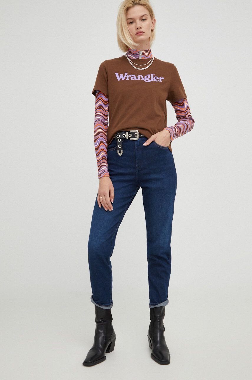 Wrangler Džíny Mom Medussa dámské high waist - Pepit.cz