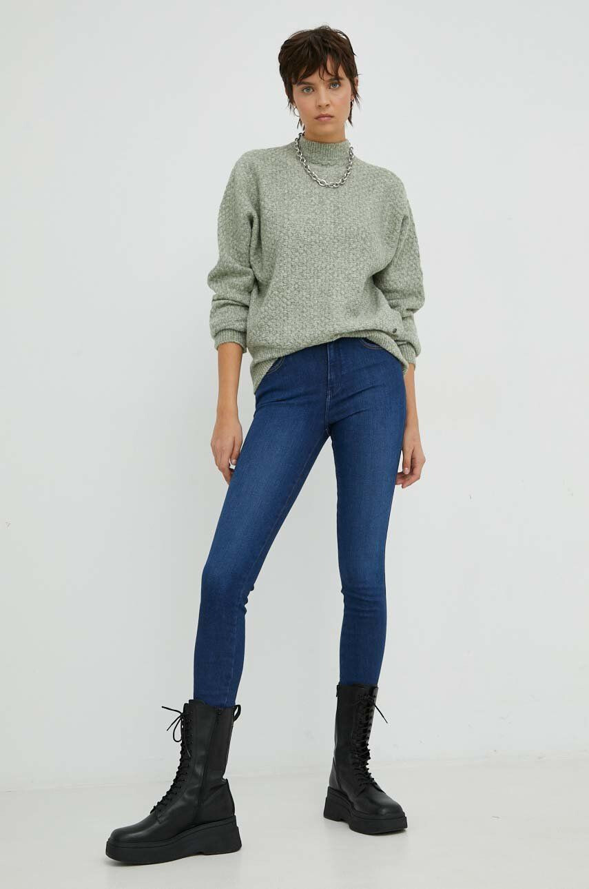 Wrangler Džíny High Rise Skinny Cozy Night dámské high waist - Pepit.cz