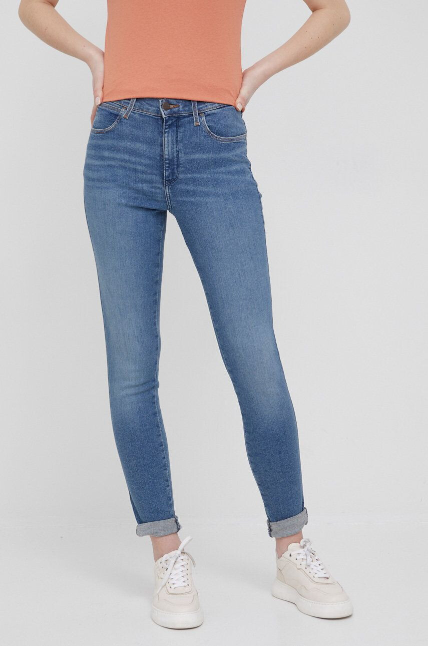 Wrangler Džíny High Rise Skinny Day Trip dámské high waist - Pepit.cz