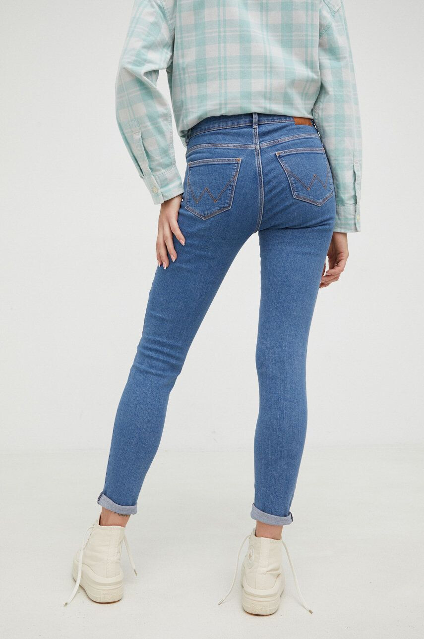 Wrangler Džíny High Rise Skinny That Way dámské medium waist - Pepit.cz