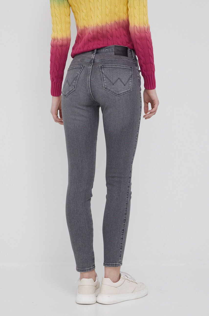 Wrangler Džíny High Rise Skinny Vintage Grey dámské high waist - Pepit.cz