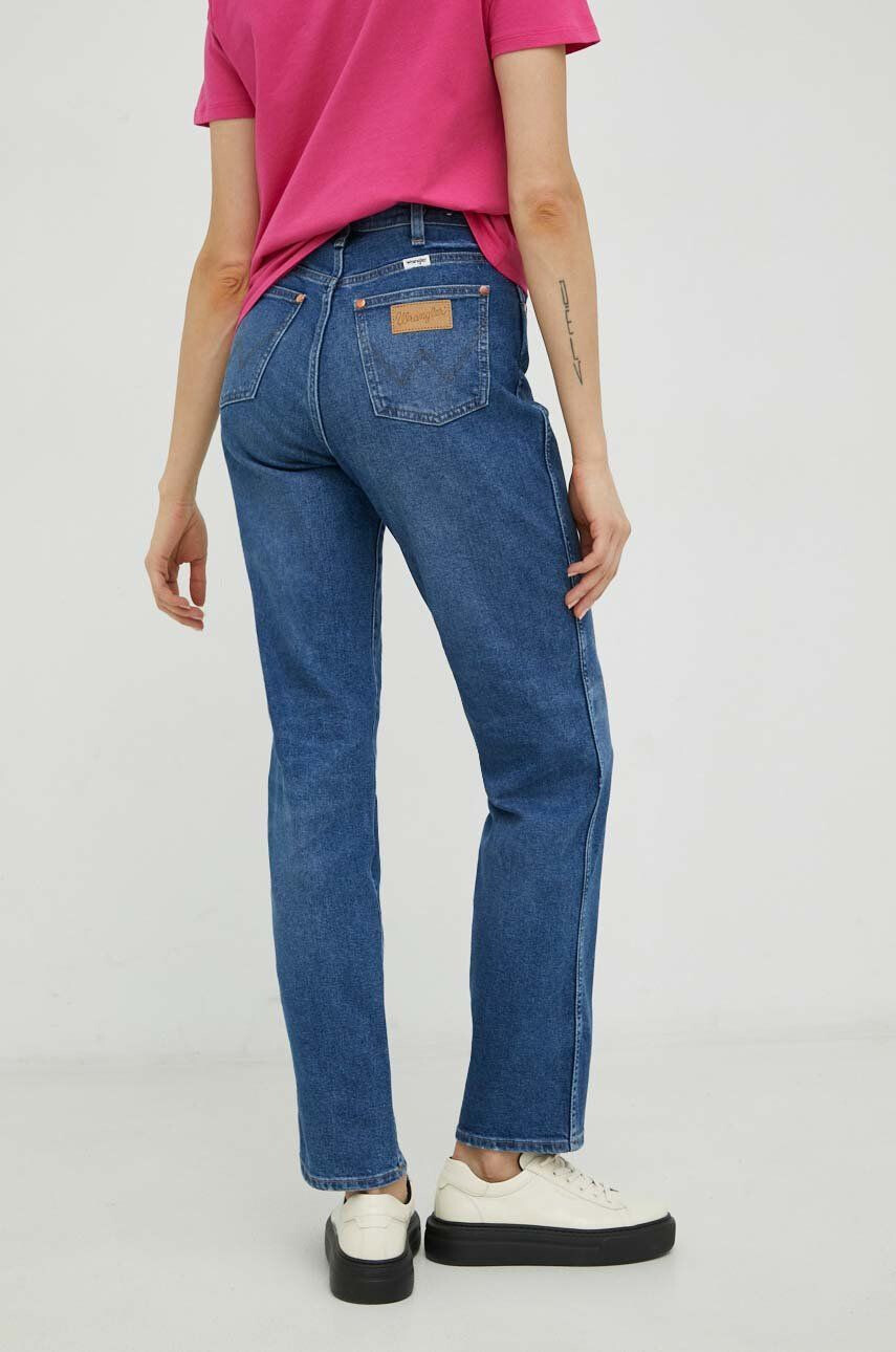 Wrangler Džíny Mom Straight dámské high waist damskie high waist - Pepit.cz