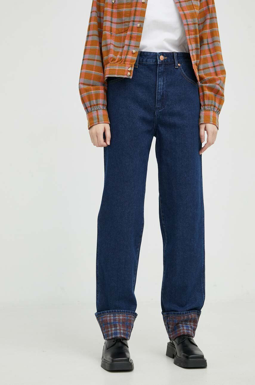 Wrangler Džíny Mom Straight Autumn Days dámské high waist - Pepit.cz