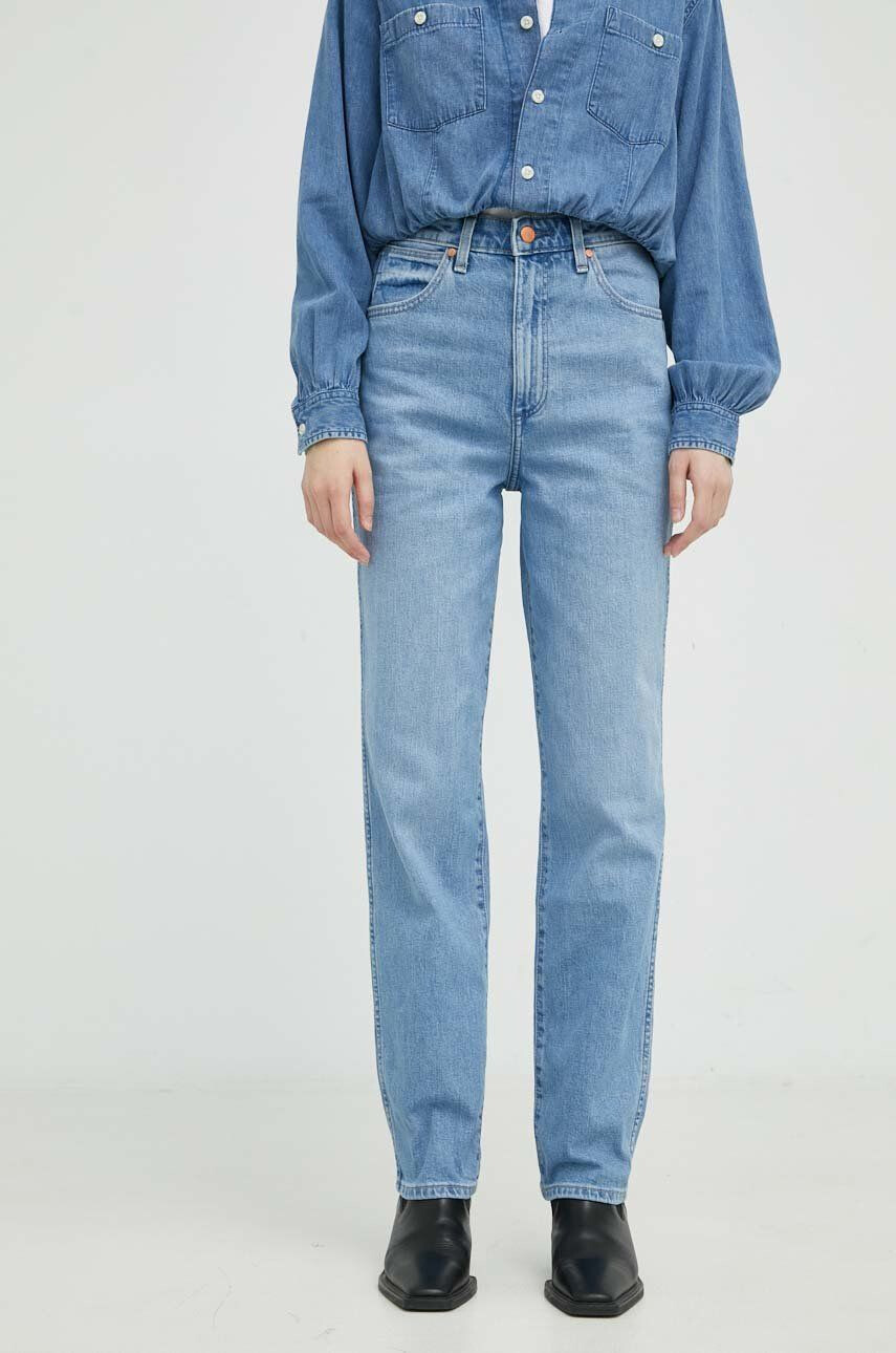 Wrangler Džíny Mom Straight Rhea dámské high waist - Pepit.cz