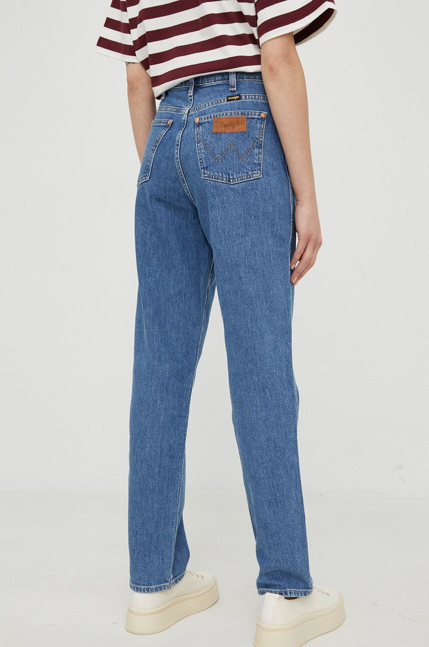 Wrangler Džíny Mom Straight Winter Hue dámské high waist - Pepit.cz