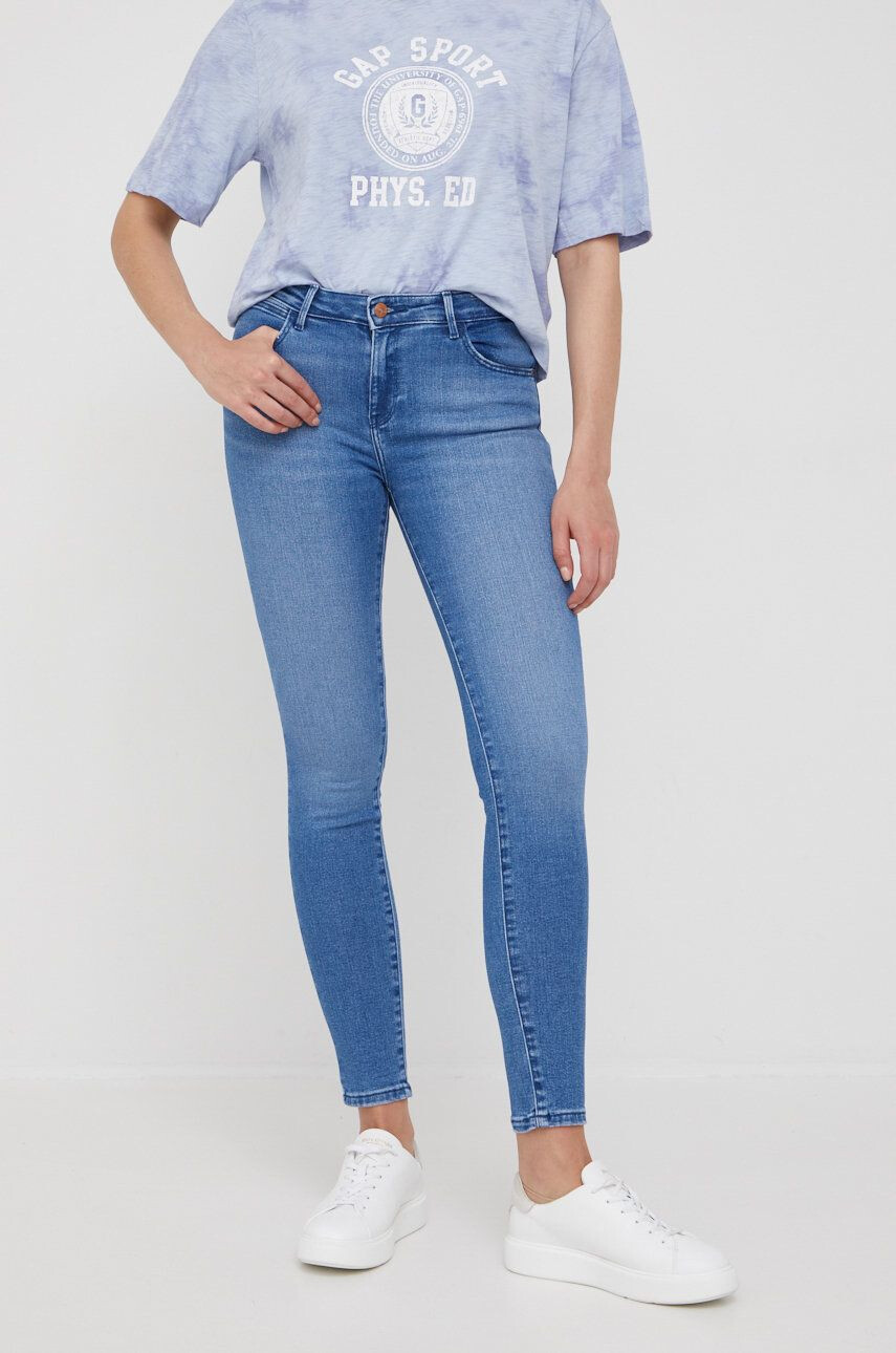 Wrangler Džíny Skinny Tidal Wave dámské medium waist - Pepit.cz