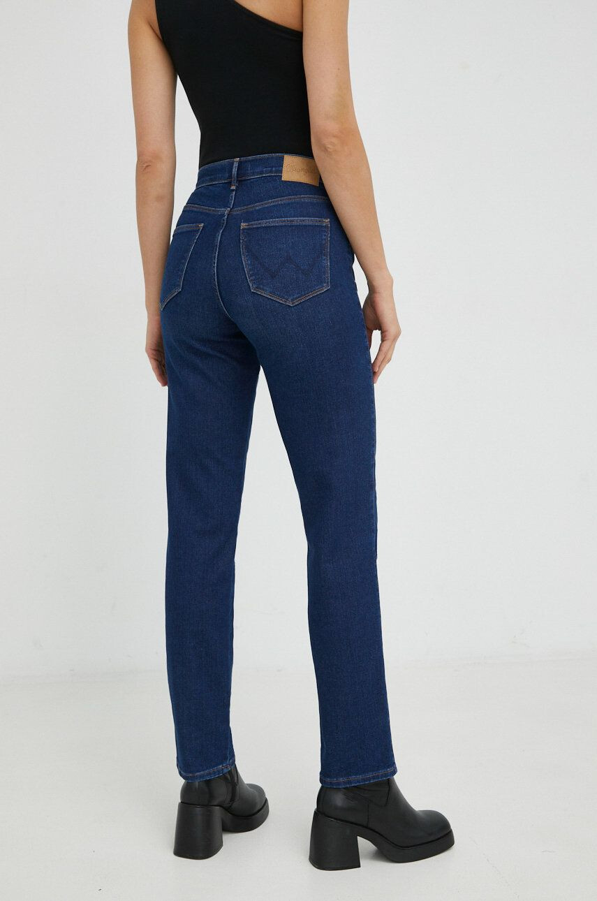 Wrangler Džíny Straight Dream Blue dámské high waist - Pepit.cz