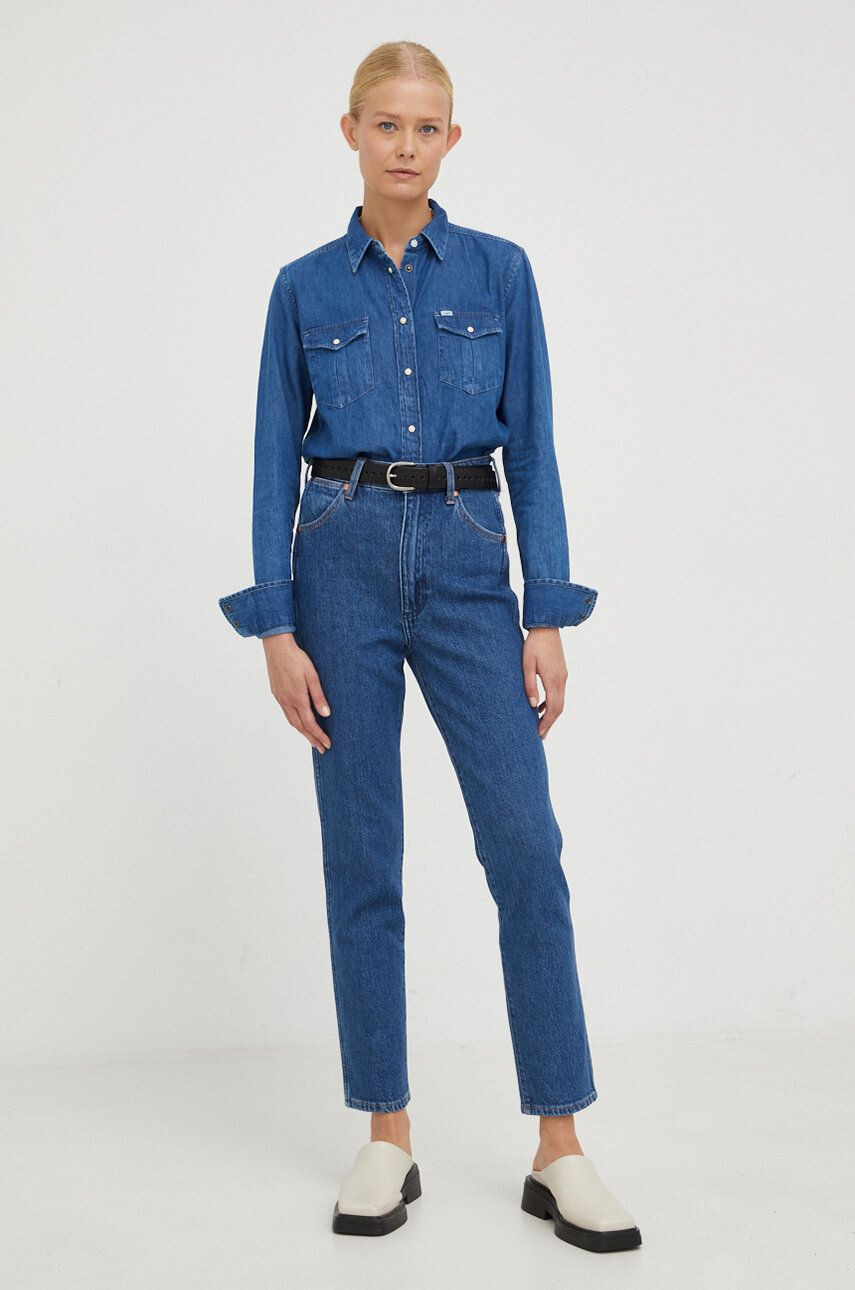 Wrangler Džíny Walker Raincloud dámské high waist - Pepit.cz