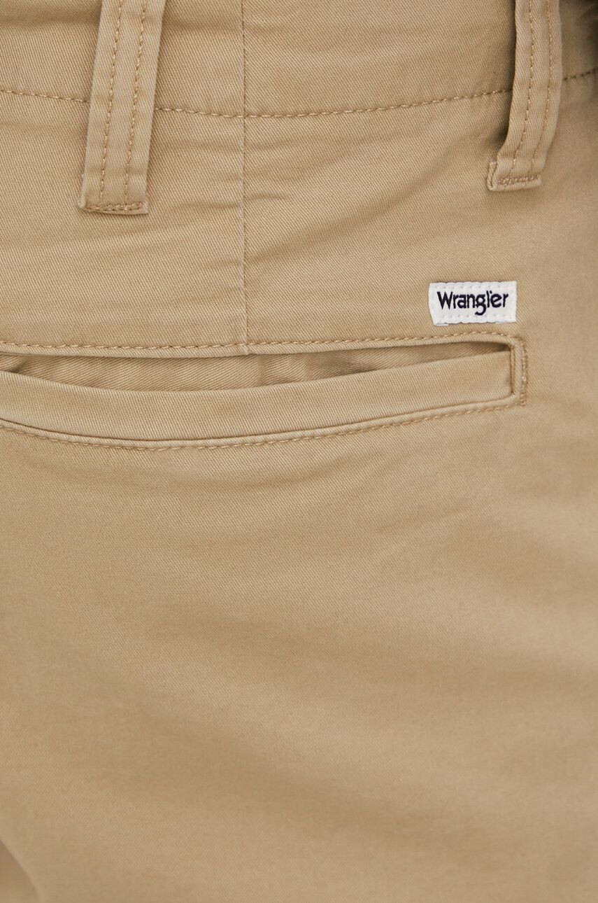 Wrangler Kraťasy dámské růžová barva vzorované high waist - Pepit.cz