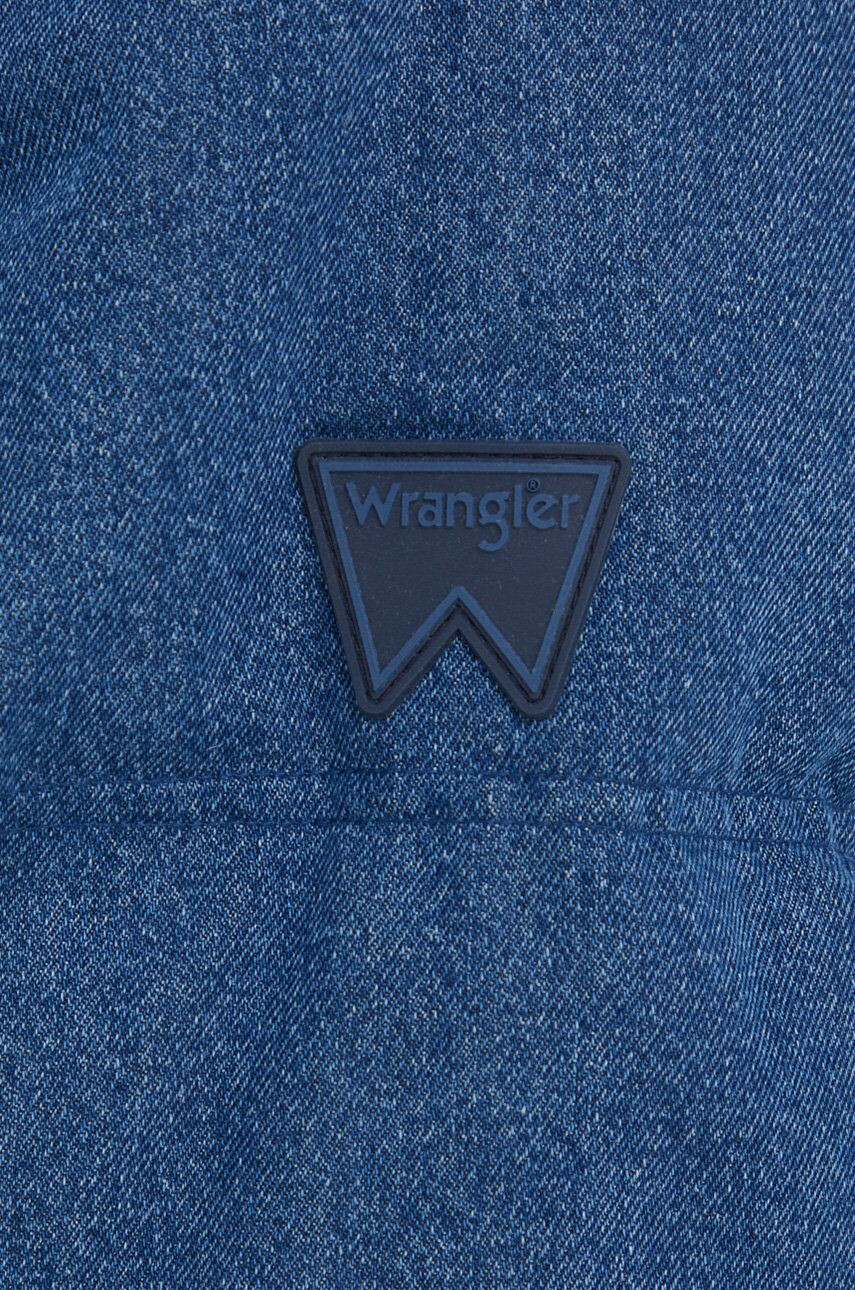 Wrangler Péřová bunda pánská tmavomodrá barva zimní oversize - Pepit.cz