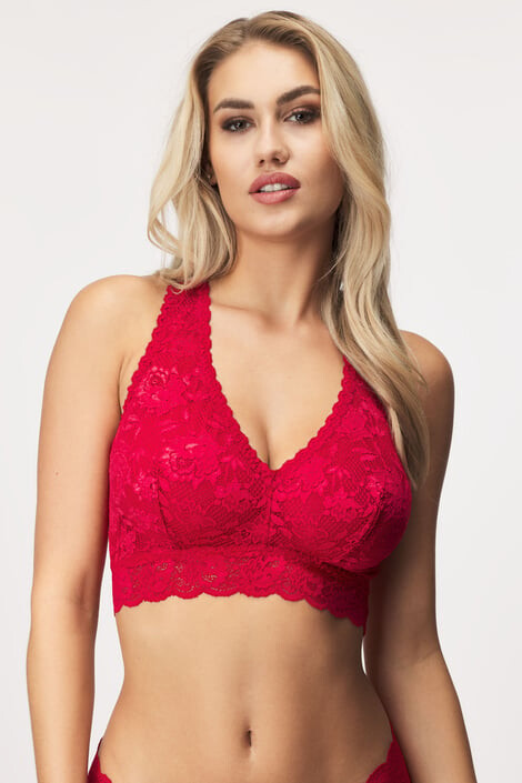 Cosabella Podprsenka Curvy Never Red Bralette M - Pepit.cz