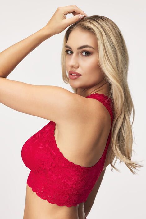 Cosabella Podprsenka Curvy Never Red Bralette M - Pepit.cz