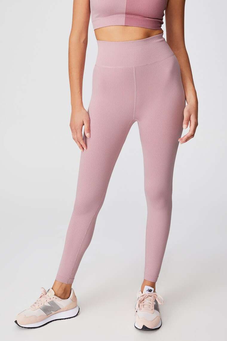 Cotton On Dámské sportovní legíny Seamless Hi růžová M/L - Pepit.cz