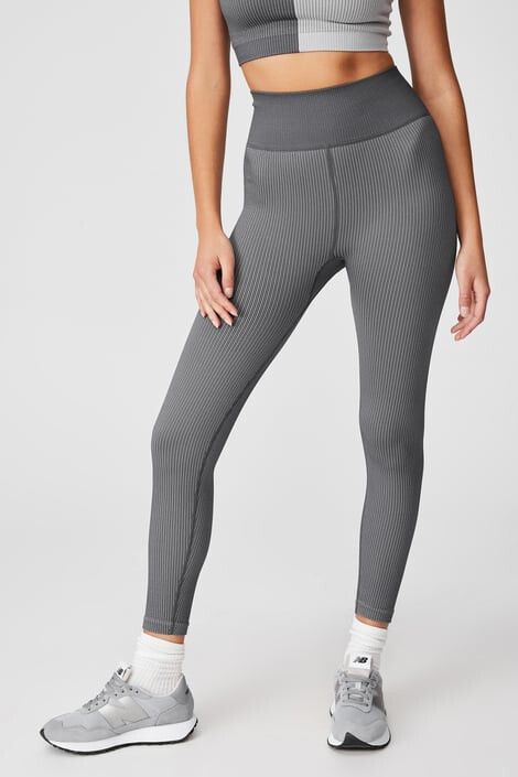 Cotton On Dámské sportovní legíny Seamless Hi šedá XS/S - Pepit.cz