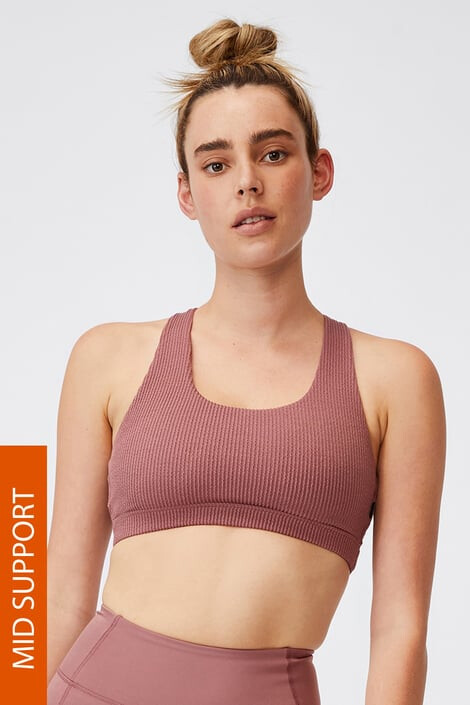 Cotton On Sportovní podprsenka Workout Crop růžová XS - Pepit.cz