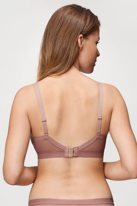 DKNY Podprsenka Sheer Bralette Rosewood M - Pepit.cz