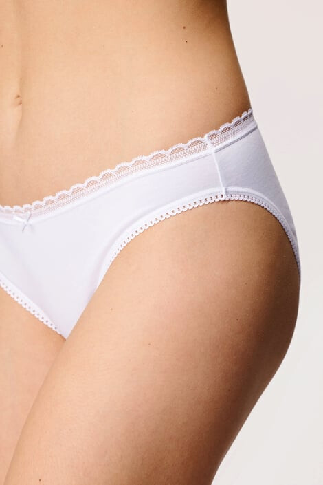 Dorina 3 PACK klasických kalhotek Naomi white XXL - Pepit.cz