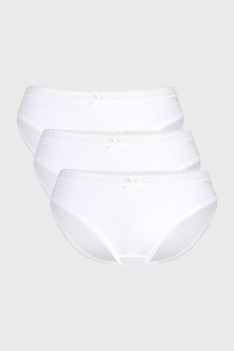 Dorina 3 PACK klasických kalhotek Naomi white XXL - Pepit.cz