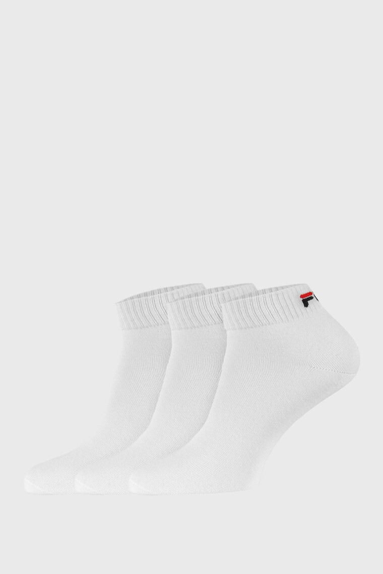 FILA 3 PACK bílých nízkých ponožek 39-42 - Pepit.cz