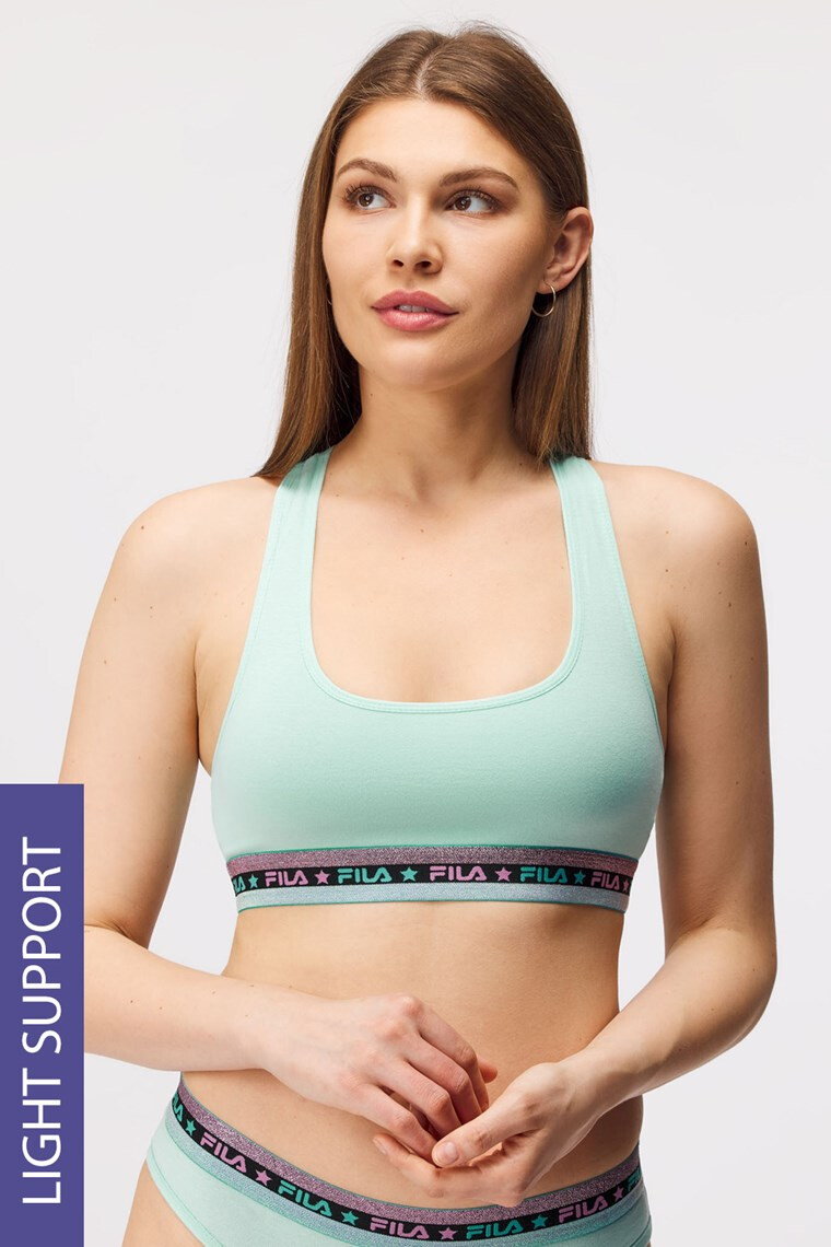 FILA Sportovní podprsenka Underwear Aqua Green XL - Pepit.cz