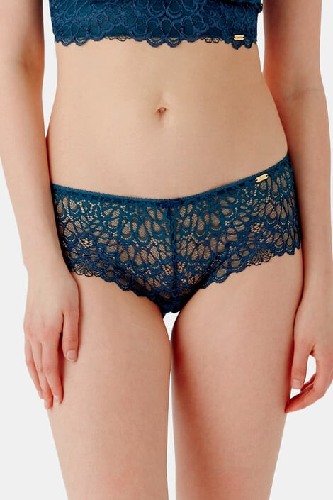 Gossard Kalhotky Dark Teal Swirl francouzské L - Pepit.cz