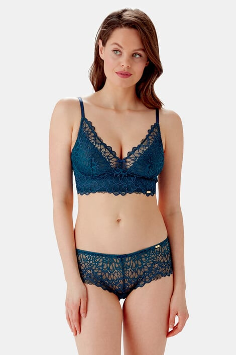 Gossard Kalhotky Dark Teal Swirl francouzské L - Pepit.cz