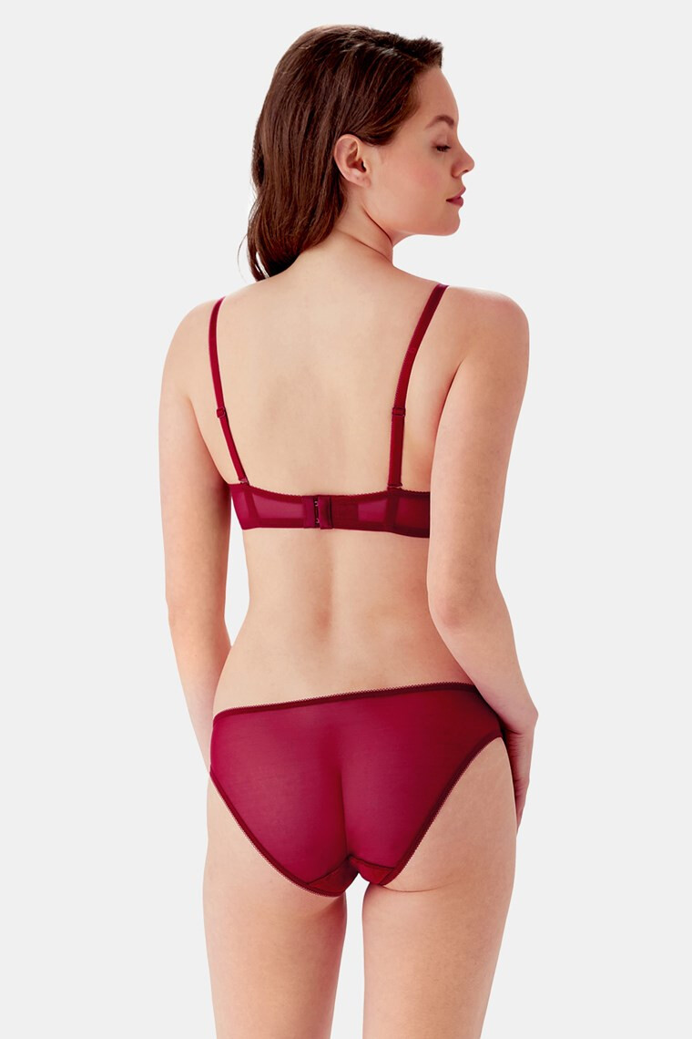 Gossard Kalhotky Glossies Lace Bordeaux XS - Pepit.cz