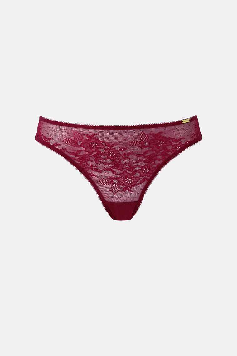 Gossard Kalhotky Glossies Lace Bordeaux XS - Pepit.cz