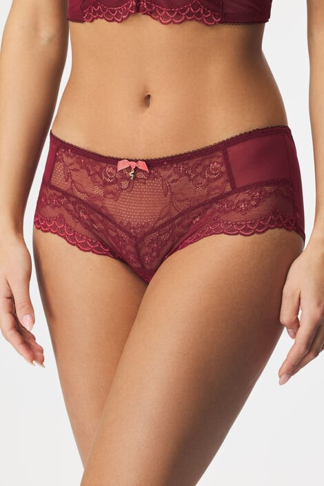 Gossard Kalhotky Superboost Lace Cranberry francouzské M - Pepit.cz