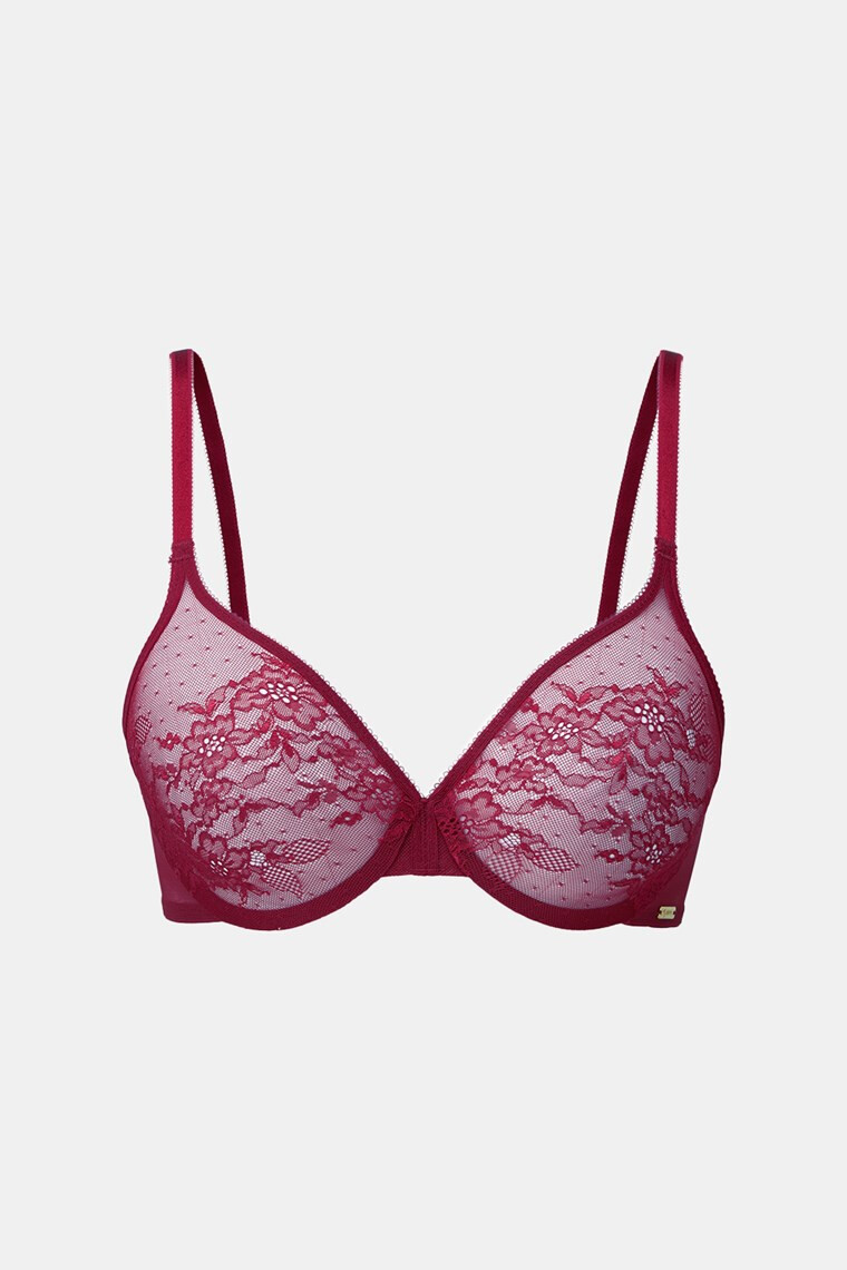 Gossard Podprsenka Glossies Lace Bordeaux 70/E - Pepit.cz