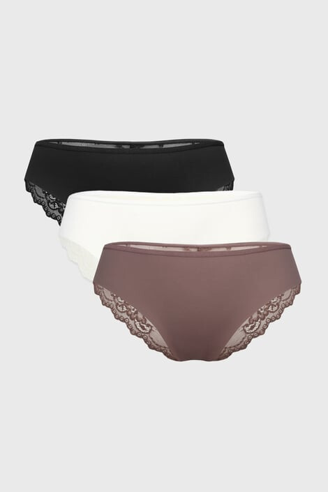 Hunkemöller 3PACK Klasické kalhotky Gail XS - Pepit.cz